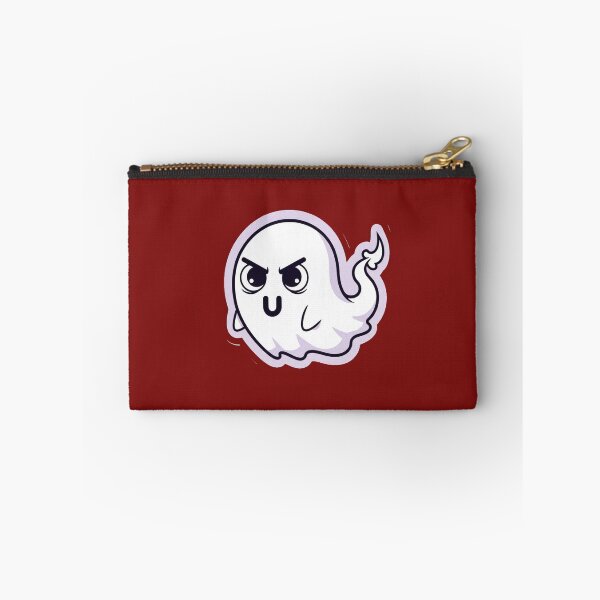 Item preview, Ghost of Disapproval Sticker – Cute Kawaii Ghost with Angry Side-Eye and Pouty Mouth for Sarcastic, Funny, or Halloween Vibes designed and sold by zohocreations.