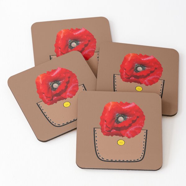 Item preview, Poppy flowers minimalist  art designed and sold by Natart1004.