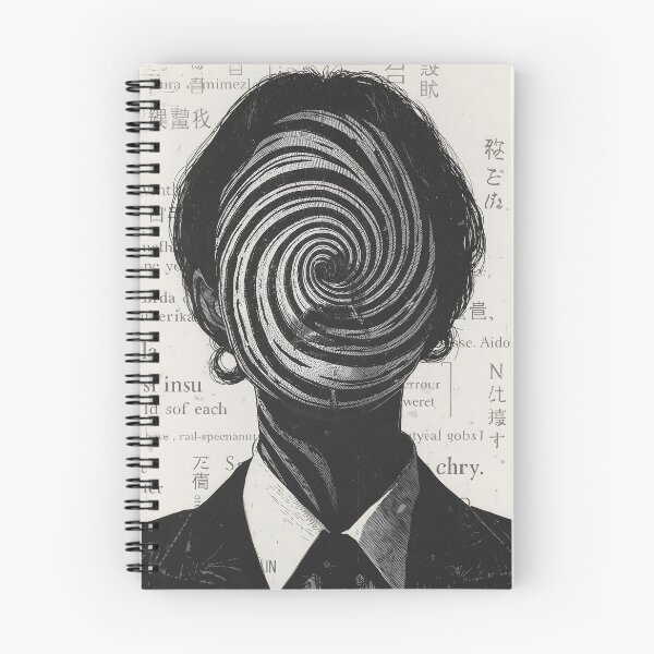 Item preview, THE SPIRAL CURSE | Vintage Japanese Horror Manga Panel designed and sold by ThePromptStudio.