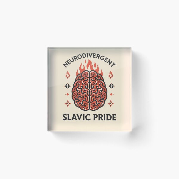 Item preview, Slavic Soul Spicy Brain | Neurodivergent Slavic Pride designed and sold by YvkafromPoland.
