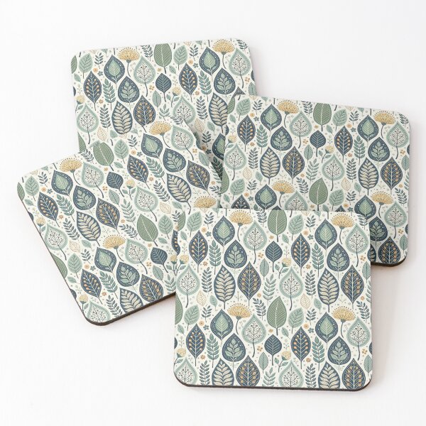 Item preview, Nordic Garden Leaf Symbols | Folk Geometry designed and sold by Shuga-Design.