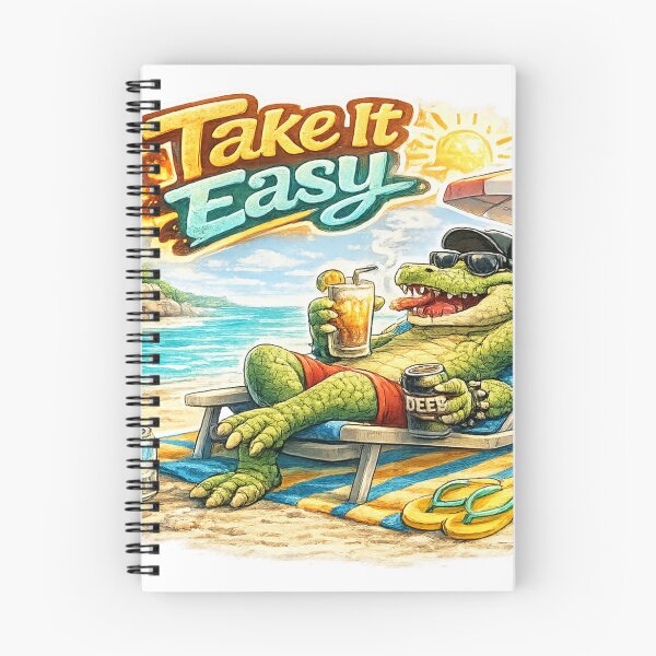 Item preview, “Take It Easy” Crocodile designed and sold by gabeszshop.