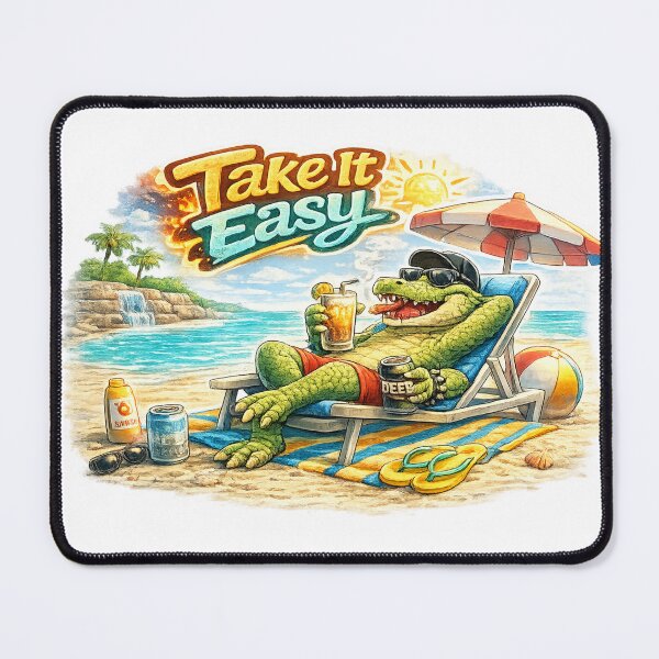 Item preview, “Take It Easy” Crocodile designed and sold by gabeszshop.