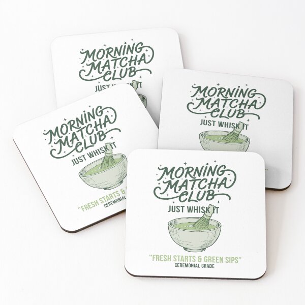 Item preview, Morning Matcha Club Just Whisk It Green Sips designed and sold by LuminOrb.