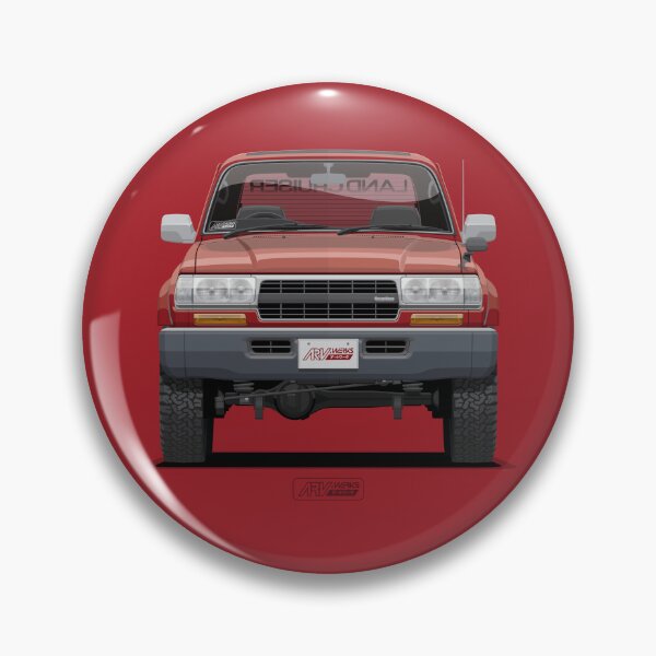 Item preview, LC 80 VX Limited Red Pearl Front – J80 Wide Classic JDM 4x4 SUV Illustration ARVwerks designed and sold by ARVwerks.