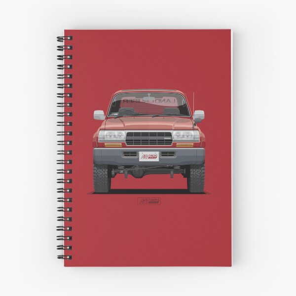 Item preview, LC 80 VX Limited Red Pearl Front – J80 Wide Classic JDM 4x4 SUV Illustration ARVwerks designed and sold by ARVwerks.