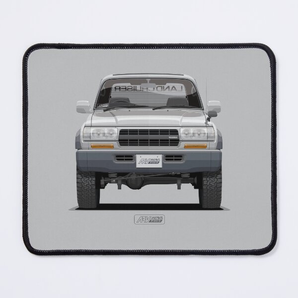 Item preview, LC 80 VX Limited Silver Gray Front – J80 Wide Classic JDM 4x4 SUV Illustration ARVwerks designed and sold by ARVwerks.