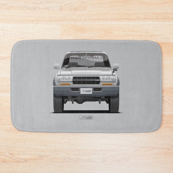 Artikelvorschau, LC 80 VX Limited Silbergrau Front – J80 Wide Classic JDM 4x4 SUV Illustration ARVwerks entworfen und verkauft von ARVwerks.