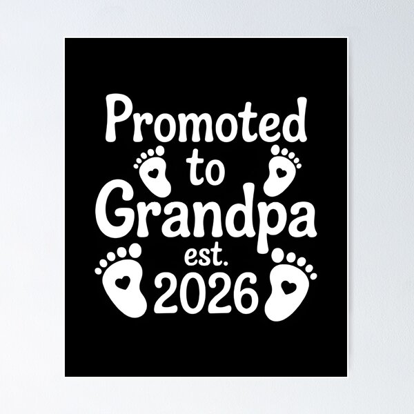 Item preview, Copy of Promoted to Grandpa Est. 2026 Baby Announcement Grandpa designed and sold by MizoX7.
