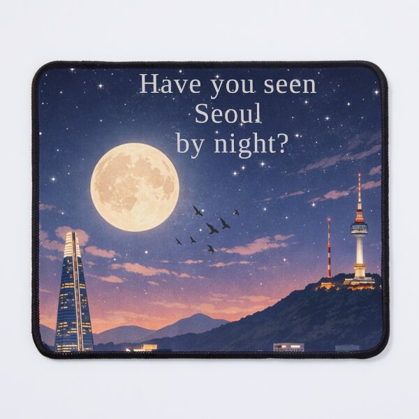 Item preview, Have You Seen Seoul by Night? – Seoul Night Cityscape Art designed and sold by mycreastyle.