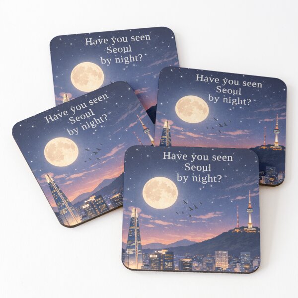 Item preview, Have You Seen Seoul by Night? – Seoul Night Cityscape Art designed and sold by mycreastyle.