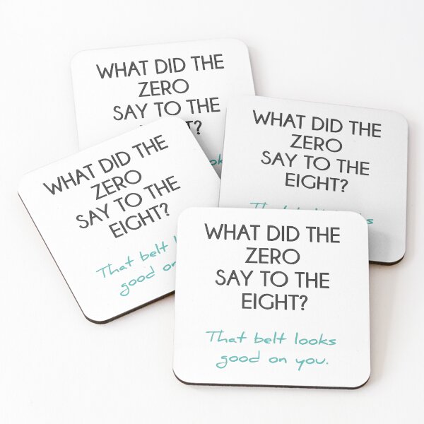 Item preview, ZERO TO EIGHT MATH PUN | Funny Math Joke Graphic | Minimalist Teacher & Student Humor Art designed and sold by SergioMiklos.