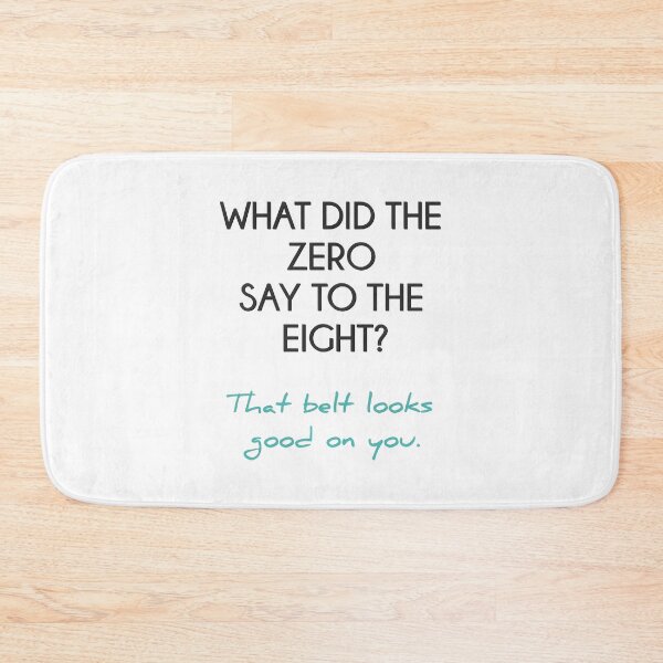 Item preview, ZERO TO EIGHT MATH PUN | Funny Math Joke Graphic | Minimalist Teacher & Student Humor Art designed and sold by SergioMiklos.