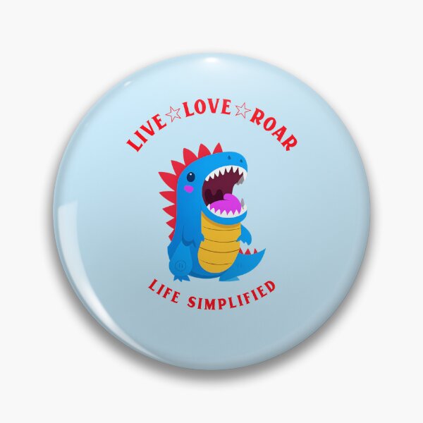 Item preview, Live Love Roar Life Simplified funny dragon designed and sold by Rockyctees.