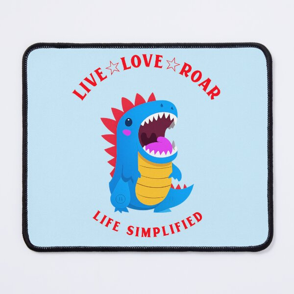 Item preview, Live Love Roar Life Simplified funny dragon designed and sold by Rockyctees.