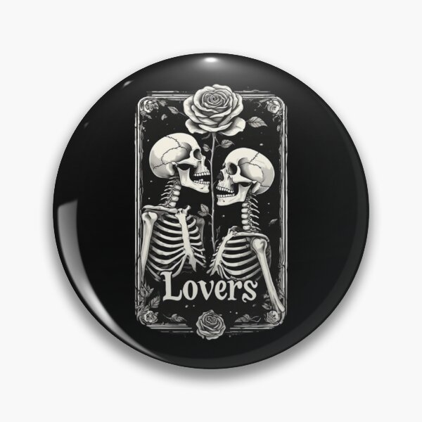 Item preview, Lovers Dual-Faced Skeleton  Dark Romance Rose Art  Gothic Black & White Design designed and sold by Ditstyle.
