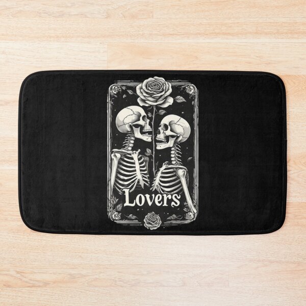 Item preview, Lovers Dual-Faced Skeleton  Dark Romance Rose Art  Gothic Black & White Design designed and sold by Ditstyle.