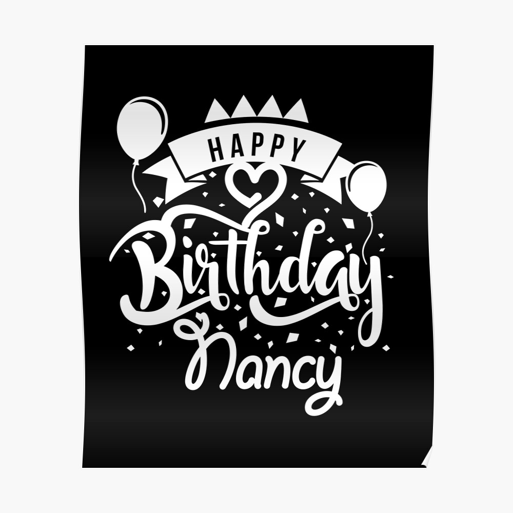 Carte De Vœux Joyeux Anniversaire Nancy Par Elhefe Redbubble