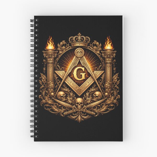 Item preview, Masonic Golden Crest Illustration designed and sold by Untamed Ink.