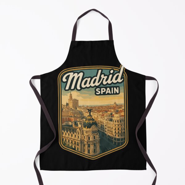 Item preview, Madrid Spain Vintage Travel designed and sold by TomFrontierArt.