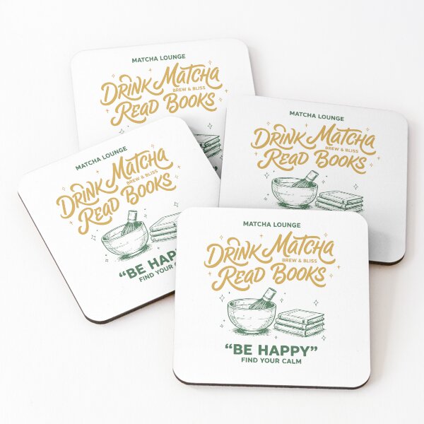Item preview, Drink Matcha Read Books Be Happy Matcha Lover Tea designed and sold by LuminOrb.