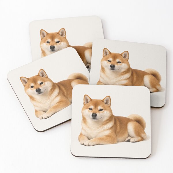 Item preview, Shiba Inu Cozy Portrait — Calm Dog Mom Home Art designed and sold by dogmomtees.