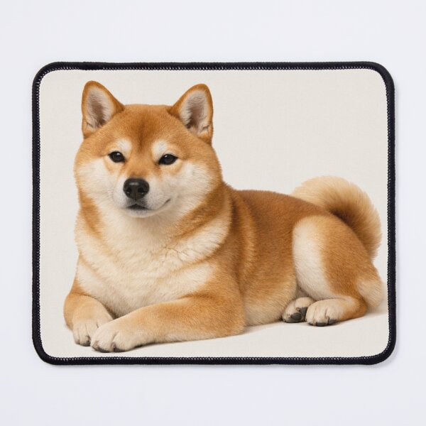Item preview, Shiba Inu Cozy Portrait — Calm Dog Mom Home Art designed and sold by dogmomtees.
