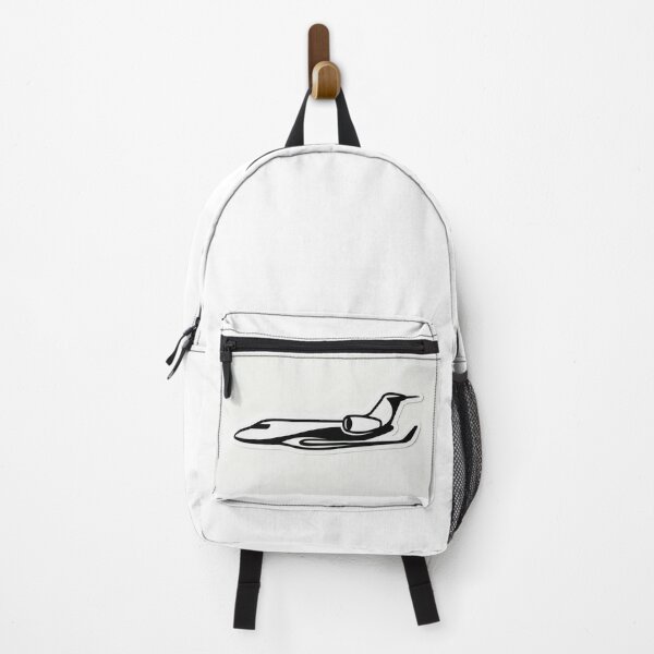 Item preview, Sleek Private Jet – Minimalist Black & White Aviation Art designed and sold by Paper0pixel.