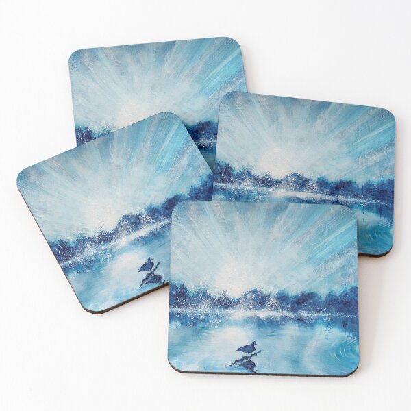 Item preview, Beautiful blue calm duck on the river painting designed and sold by Melissa Sadie Wright.