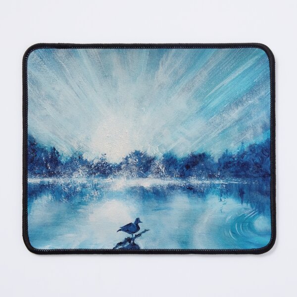 Item preview, Beautiful blue calm duck on the river painting designed and sold by Melissa Sadie Wright.