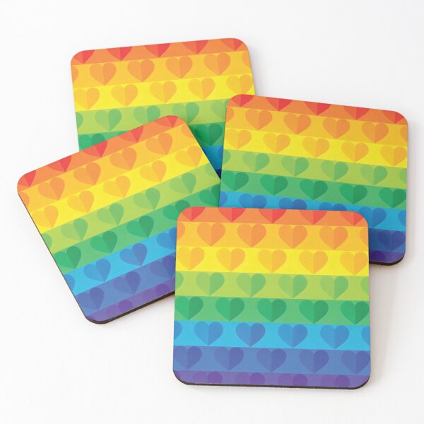 Item preview, Vibrant Rainbow Pride Heart Geometric Pattern designed and sold by DGtaLrtcom.
