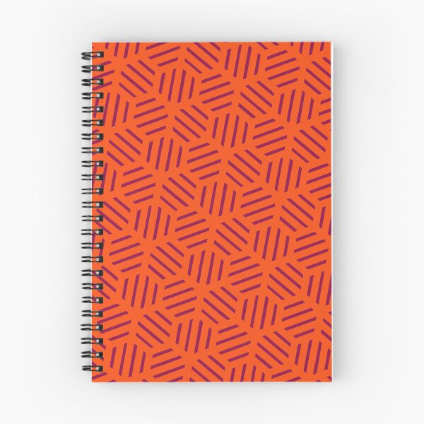 Item preview, Mid Century Orange Hexagonal Lattice - Abstract Geometric Shape Pattern  - Father'S Day Gifts designed and sold by RoyalStarsPatts.