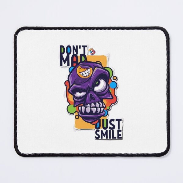 Item preview, Dont be mad just smile skull artwork designed and sold by Slickskillz11.
