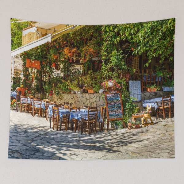 Item preview, Mediterranean Taverna in Lefkada, Greece designed and sold by Paul Thompson Photography.