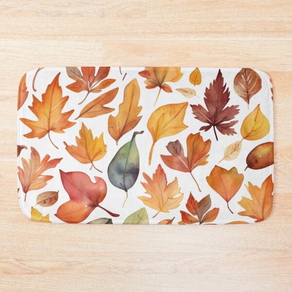 Artikelvorschau, Nahtloses Aquarellmuster mit neutralem Herbstlaub entworfen und verkauft von sana designer.