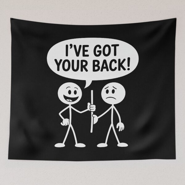 Item preview, I've Got Your Back Joke designed and sold by flagylART.