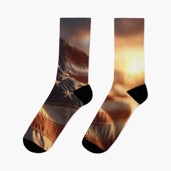 Item preview, Patriotic American flag at sunset designed and sold by dcrc.