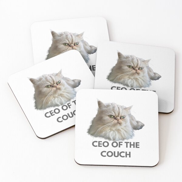 Item preview, ​CEO of the Couch - Funny Grumpy Cat Aesthetic designed and sold by LUV PAWSIA.