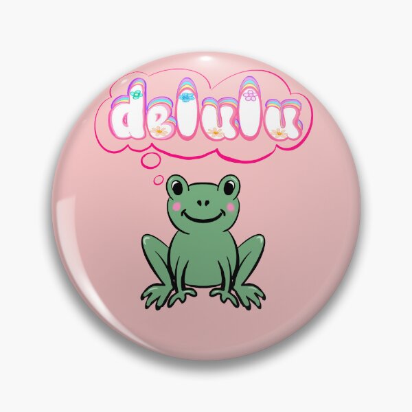 Item preview, Delulu Frog humour - cottage core sarcastic funny humor designed and sold by Artonmytee.