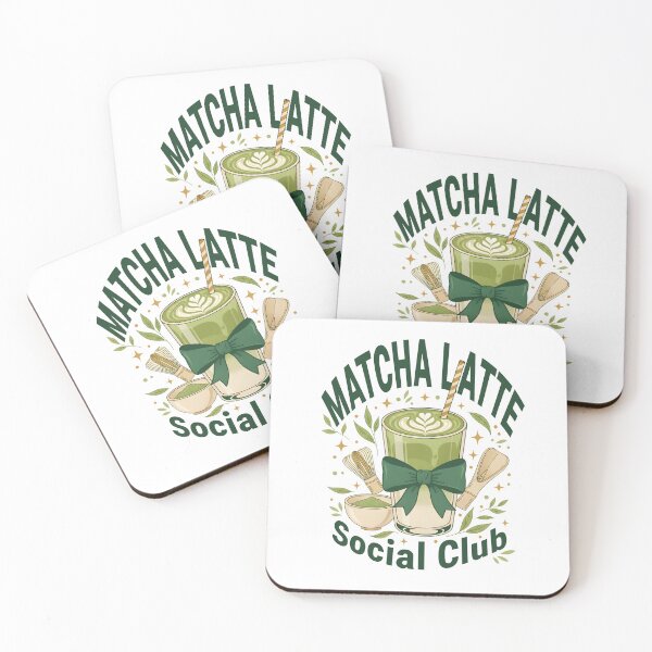 Artikelvorschau, Matcha Latte Social Club Green Tea Matcha Lover entworfen und verkauft von LuminOrb.