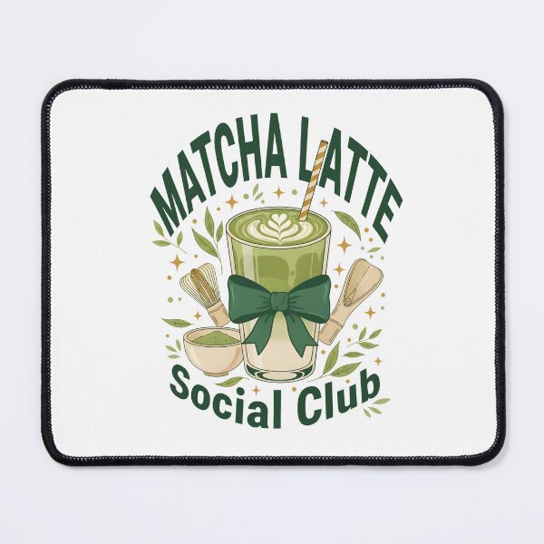 Item preview, Matcha Latte Social Club Green Tea Matcha Lover designed and sold by LuminOrb.