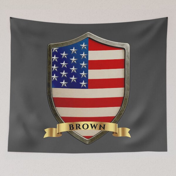 Item preview, USA Heritage Shield for Brown designed and sold by Highlandkings.