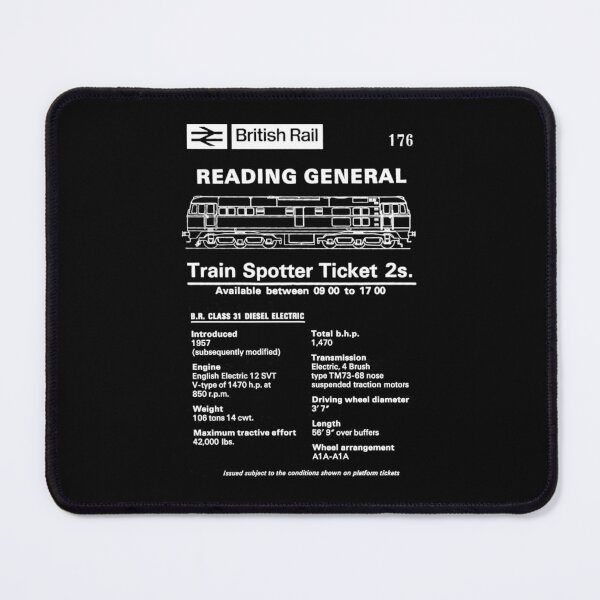 Item preview, Reading Train Spotter Ticket British Rail Class 31 Diesel Gift Blueprint Art Present designed and sold by Maljonic.
