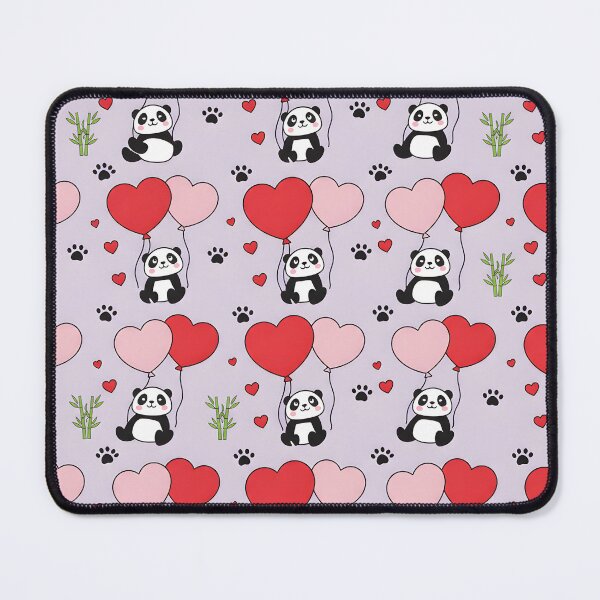 Item preview, Panda and Heart Balloons – Cute Romantic Panda Illustration designed and sold by SimoCompany.