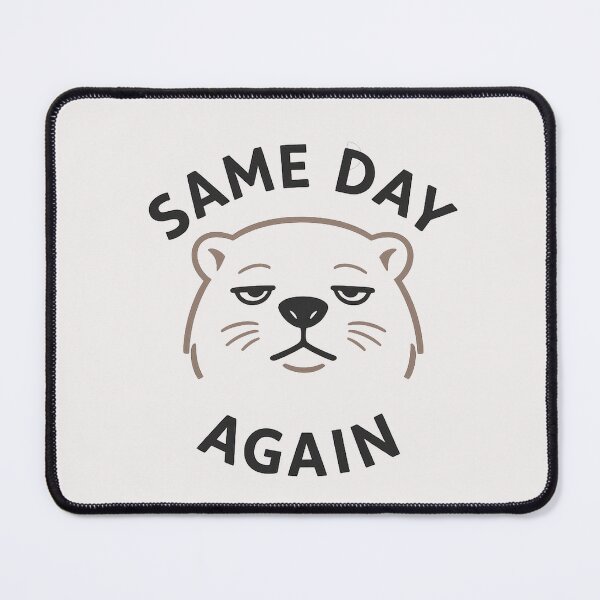 Item preview, Same Day Again – Minimal Groundhog Humor designed and sold by Creative.Shop.