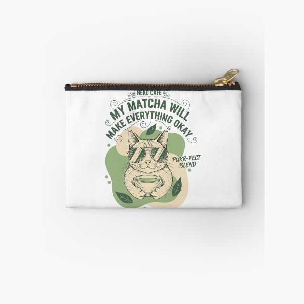 Item preview, My Matcha Will Make Everything Okay Neko Cafe designed and sold by LuminOrb.
