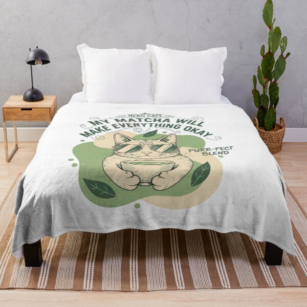 Item preview, My Matcha Will Make Everything Okay Neko Cafe designed and sold by LuminOrb.