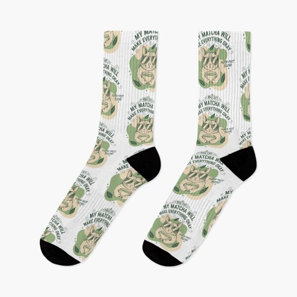 Item preview, My Matcha Will Make Everything Okay Neko Cafe designed and sold by LuminOrb.