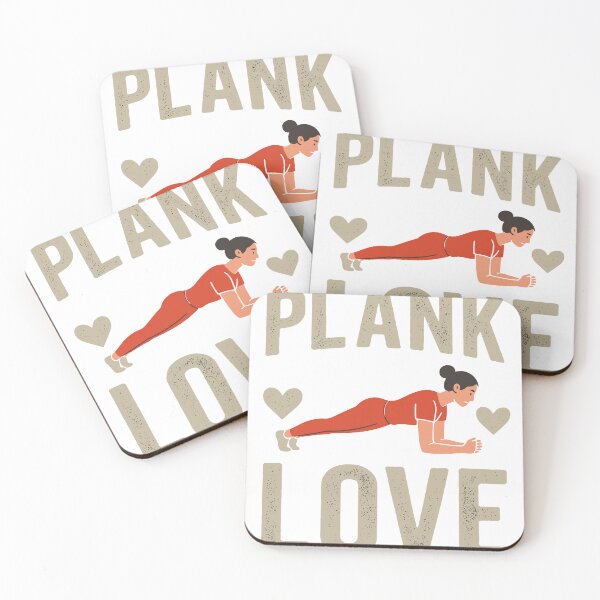 Item preview, Plank Love Fitness Woman Graphic | Core Workout Gym Motivation Tee Design designed and sold by CyberWindow.