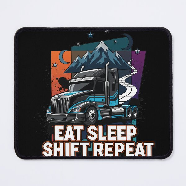 Item preview, Eat Sleep Shift Repeat - Semi Truck Driver Aesthetic designed and sold by BounoWorld.